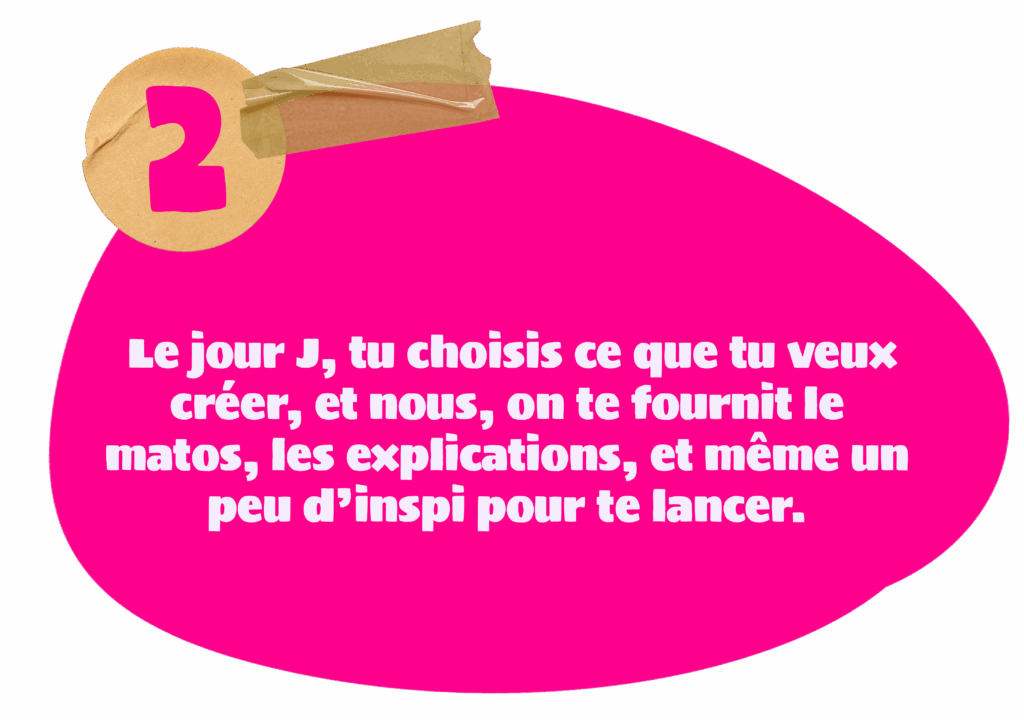 Étape 2 - Choix de la création et accompagnement