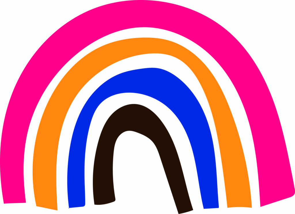 Illustration d’un arc-en-ciel coloré