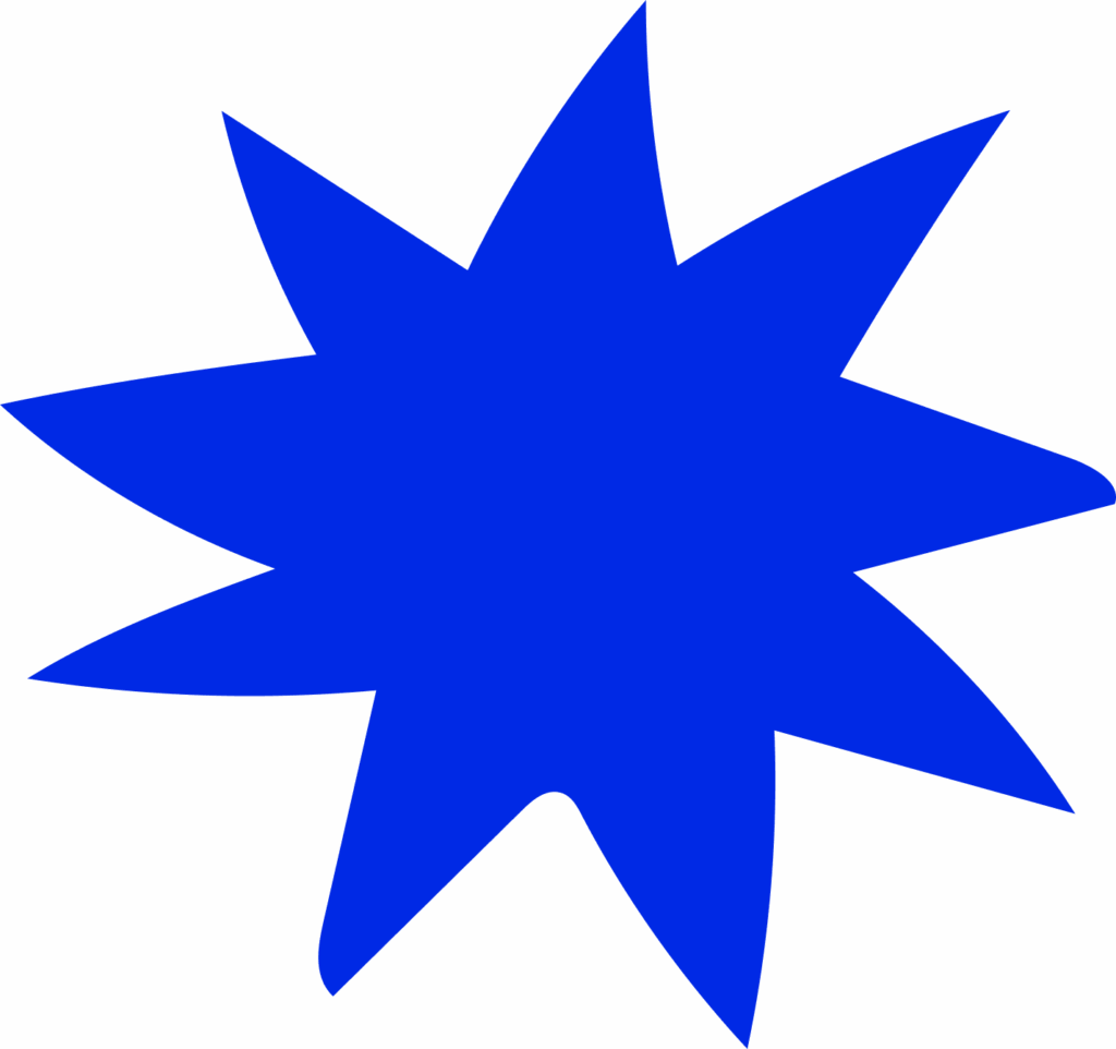 Étoile graphique bleu