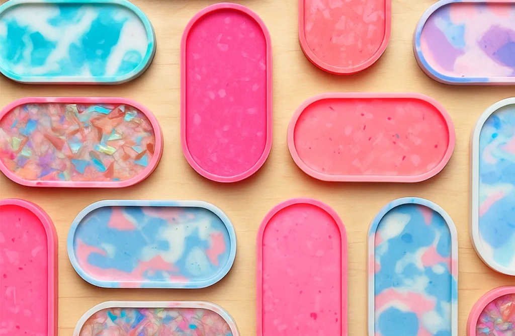 Création de Résine minérale chez tonton kraft le café créatif à pontoise dans le val d'oise