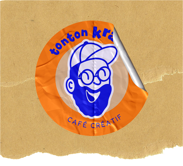 Deuxième version du sticker logo Tonton Kraft